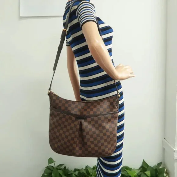 100% Authentic Louis Vuitton Bloomsbury Brown Damier Ebene Canvas Shoulder Bag - Picture 12 of 12